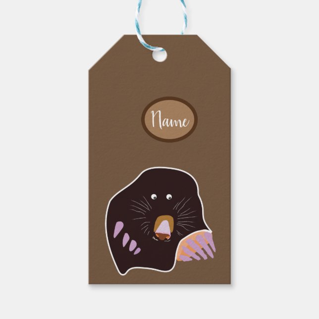 Mole Anpassningsbar Gift-Märkre Presentetikett (Framsidan)