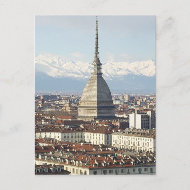 Mole Antonelliana i Turin-Italien från hönan Vykort (Framsida)