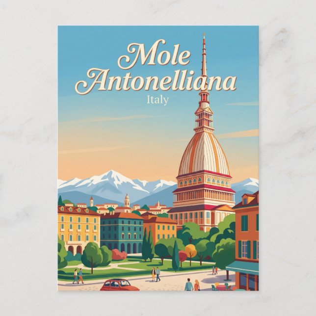 Mole Antonelliana Italien Vykort (Framsida)