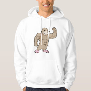 Mole as Bodybuilding der with big Muscles Hoodie