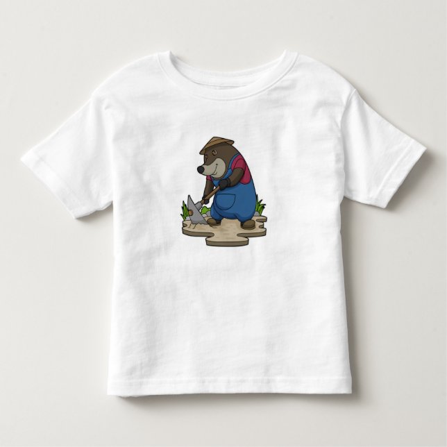 Mole as Farmer T Shirt (Framsida)