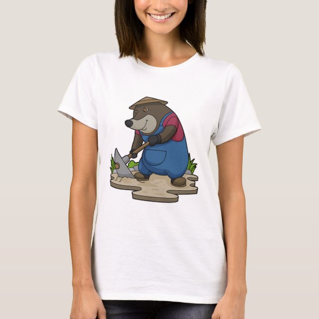 Mole as Farmer T Shirt (Framsida)