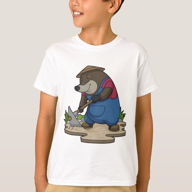 Mole as Farmer T Shirt (Framsida)