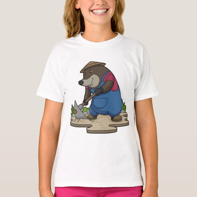 Mole as Farmer T Shirt (Framsida)