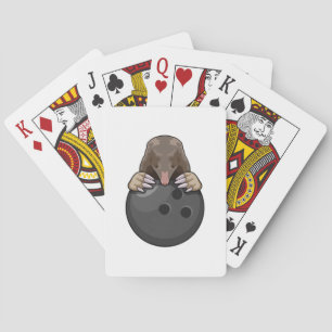 Mole at Bowling med Bowling ball Casinokort