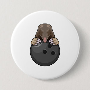 Mole at Bowling med Bowling ball Knapp