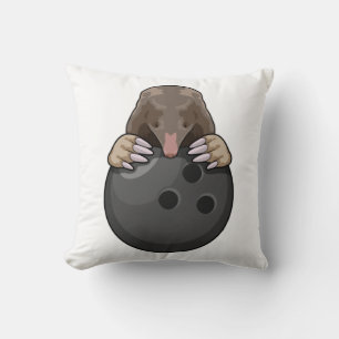Mole at Bowling med Bowling ball Kudde