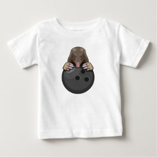 Mole at Bowling med Bowling ball T Shirt