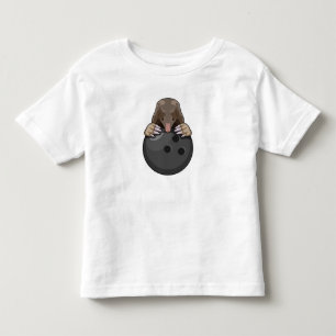 Mole at Bowling med Bowling ball T Shirt