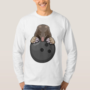 Mole at Bowling med Bowling ball T Shirt