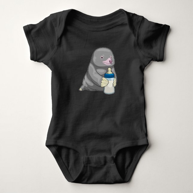 Mole Baby flaska Mjölk T Shirt (Framsida)