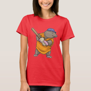 Mole Baseball Baseball fladdermus T Shirt