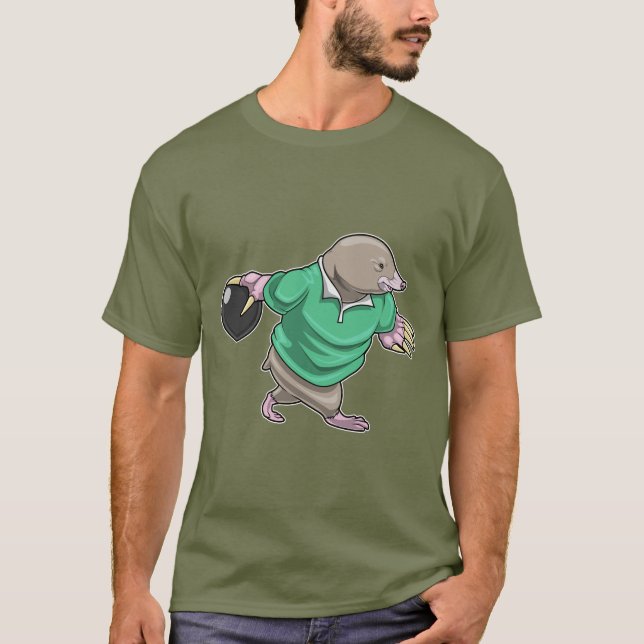 Mole Bowling ball T Shirt (Framsida)