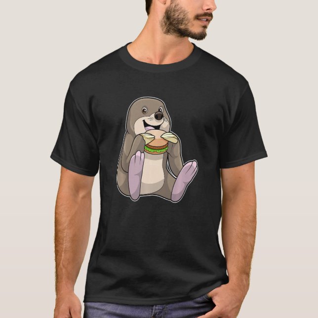 Mole Burger Premium T Shirt (Framsida)