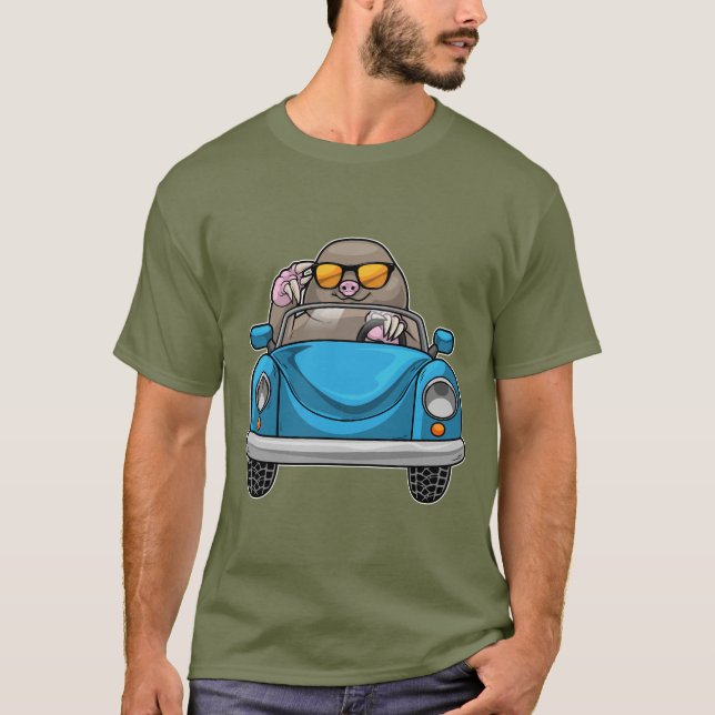 Mole Car T Shirt (Framsida)