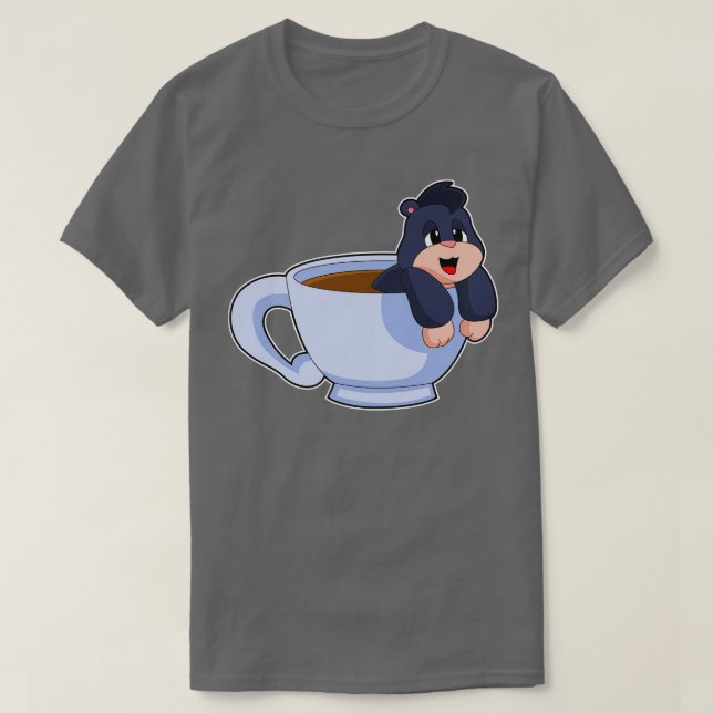 Mole Coffee Kopp T Shirt (Design framsida)