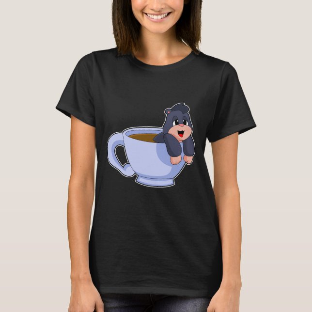 Mole Coffee Kopp T Shirt (Framsida)