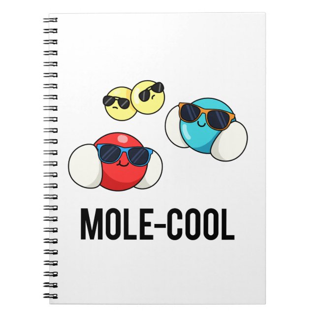 Mole-Coola Funny Molecule Pun Anteckningsbok (Framsidan)