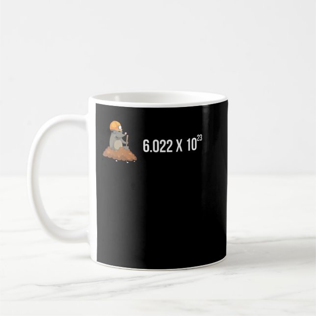 Mole Day Avogadro's Number Funny Chemistry Mole Kaffemugg (Vänster)