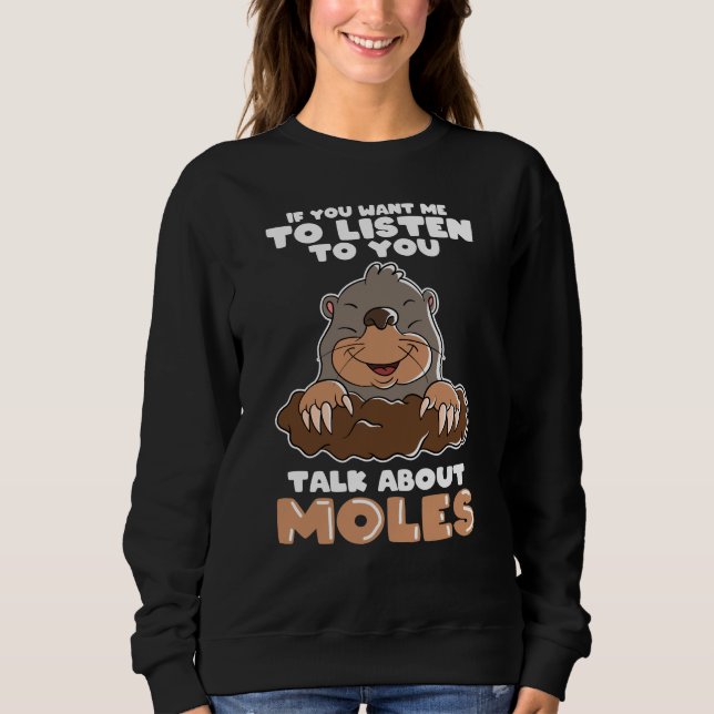 Mole Day Funny Mole Prata om Mole T Shirt (Framsida)