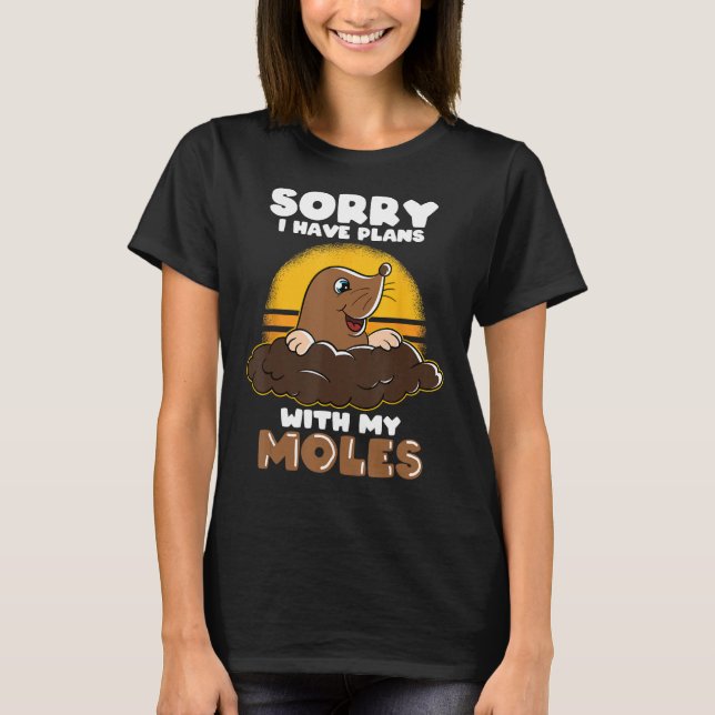 Mole Day Mole Hunter Cute Mole Funny Mole Planans  T Shirt (Framsida)