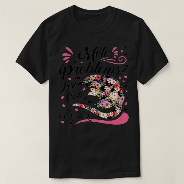 Mole Day Mole Problemes just Call Avogadros nummer T Shirt (Design framsida)