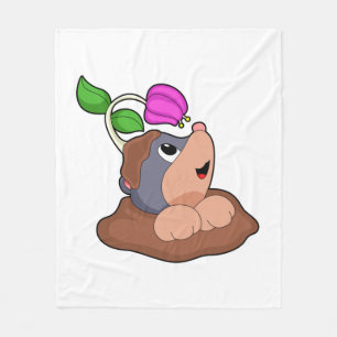 Mole Earth Flower Fleecefilt