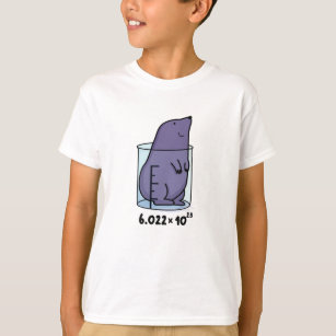 Mole ekvation Cute Mole i en bägare Pun T Shirt