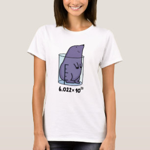 Mole Equation Cute Mole i en bägare-pun T Shirt