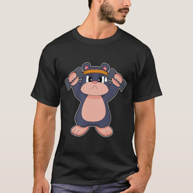 Mole Fitness Hantlar Sport T Shirt (Framsida)