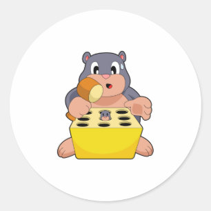 Mole Game Runt Klistermärke