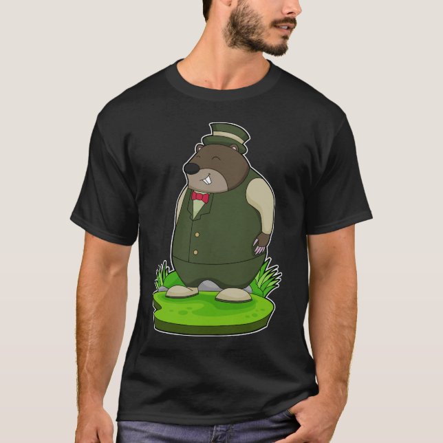 Mole Groom Jacka Bröllop T Shirt (Framsida)