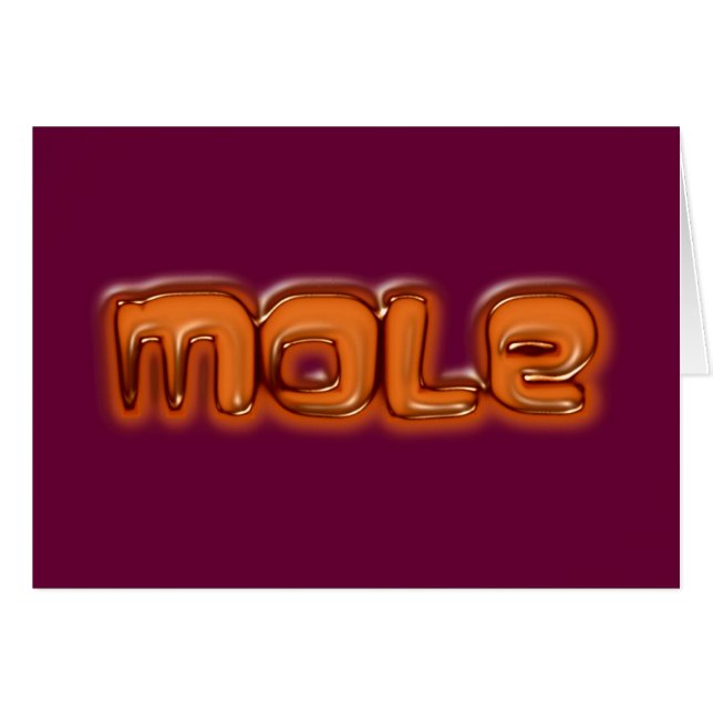 mole hälsningskort (Framsidan Horizontal)