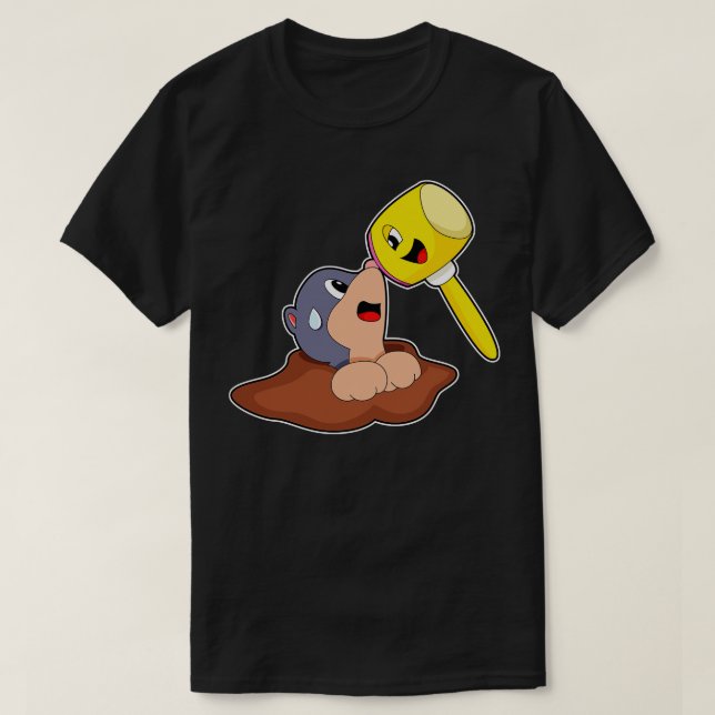 Mole Hammer T Shirt (Design framsida)