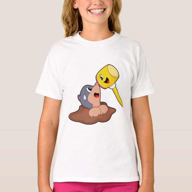 Mole Hammer T Shirt (Framsida)