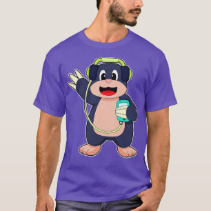 Mole Headphone Music T Shirt