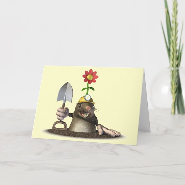 Mole i ett hål kort (Framsida)