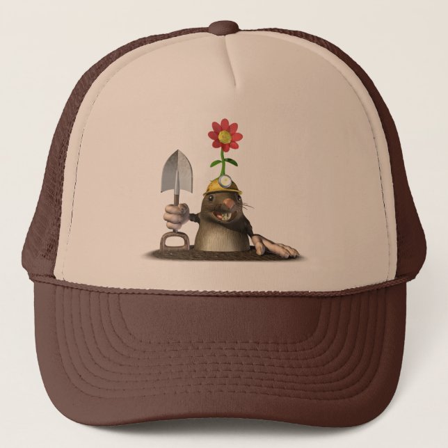 Mole i ett hål truckerkeps (Framsida)