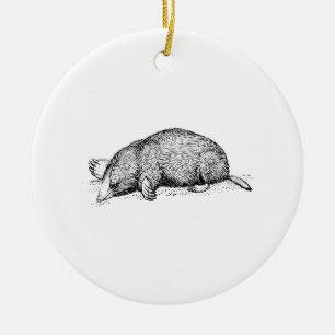 Mole Julgransprydnad Keramik