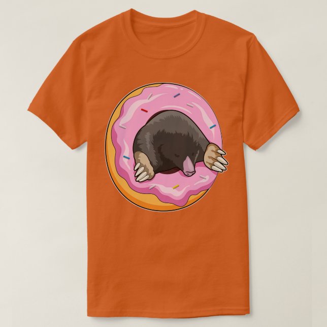 Mole med Donut 1 T Shirt (Design framsida)