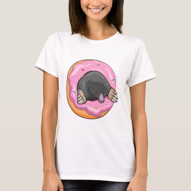 Mole med Donut T Shirt (Framsida)