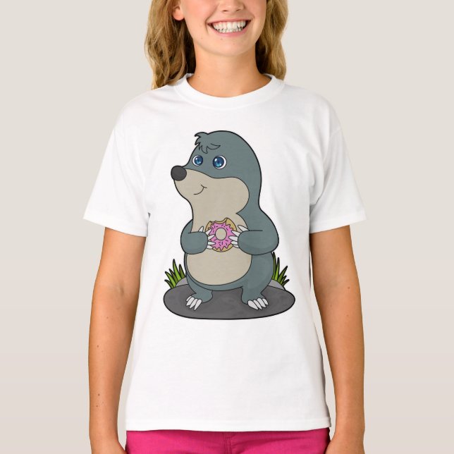 Mole med Donut T Shirt (Framsida)