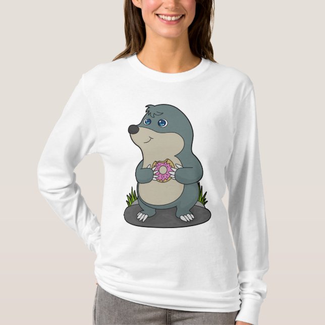 Mole med Donut T Shirt (Framsida)