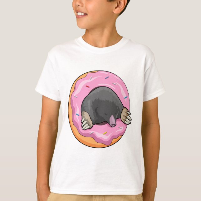 Mole med Donut T Shirt (Framsida)