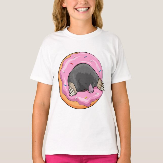 Mole med Donut T Shirt (Framsida)