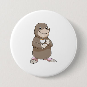 Mole med kaffe Kopp Knapp