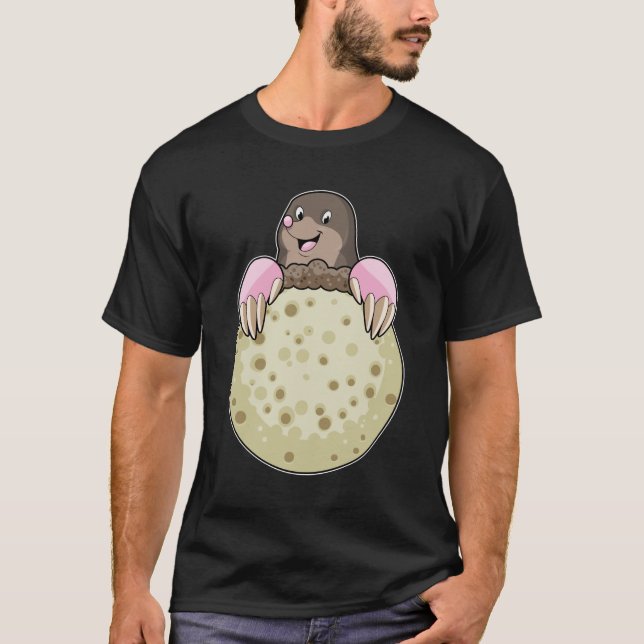 Mole med Måne T Shirt (Framsida)