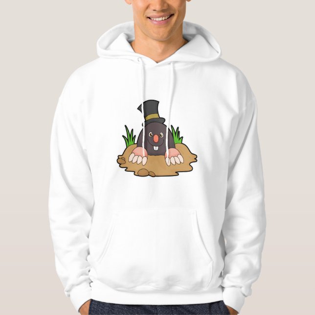 Mole med Molehill & Hat Hoodie (Framsida)