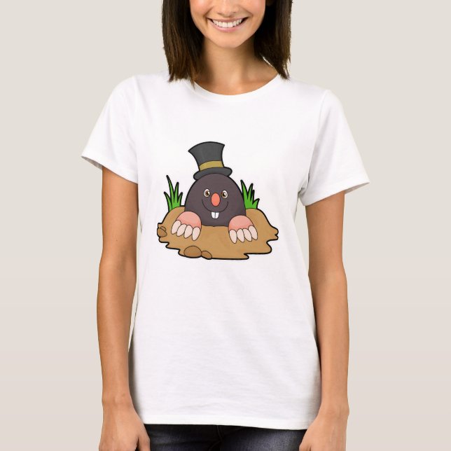 Mole med Molehill & Hat T Shirt (Framsida)