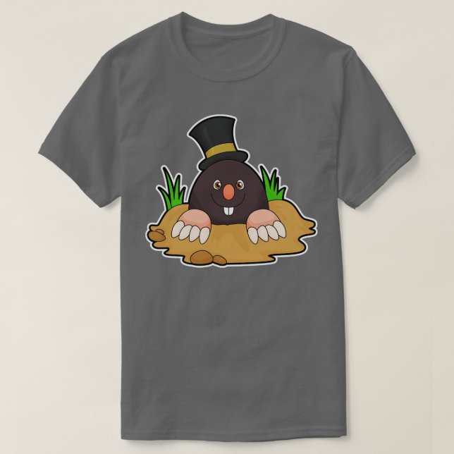 Mole med Molehill Hat T Shirt (Design framsida)